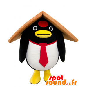 Mascot Chiyoppen, pássaro, com um telhado sobre a cabeça - MASFR25717 - Yuru-Chara Mascotes japoneses