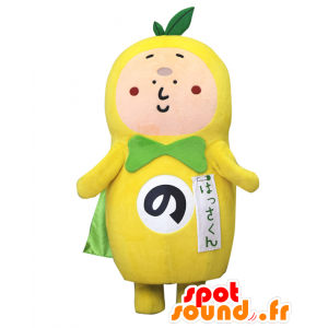 Mascot Hassakun, stor gul og grønn mann - MASFR25723 - Yuru-Chara japanske Mascots