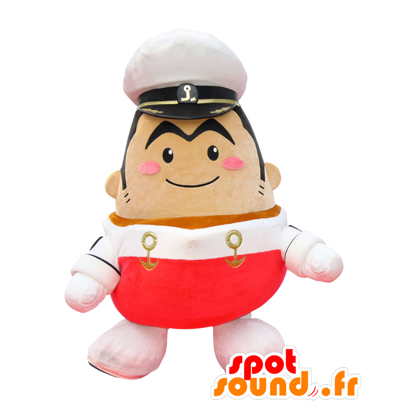 Mascotte de Captain Namimaru, de capitaine, de marin - MASFR25724 - Mascottes Yuru-Chara Japonaises