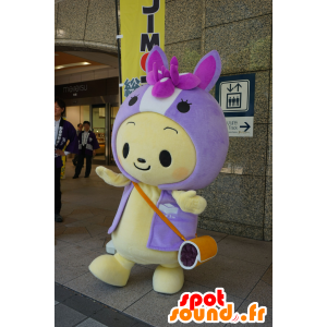 Chiryu mascot, man, purple and white foal - MASFR25726 - Yuru-Chara Japanese mascots