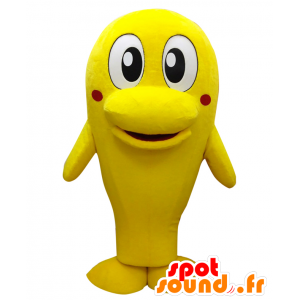 Mascot Hacchan, geel dolfijn, reusachtige vis - MASFR25729 - Yuru-Chara Japanse Mascottes