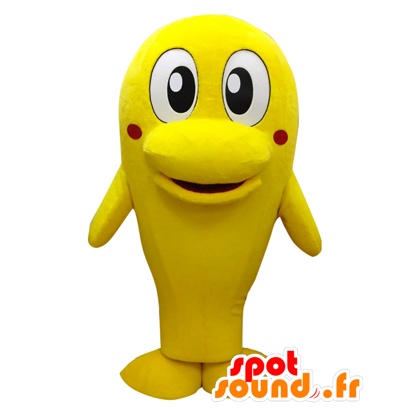 Hacchan mascot, yellow dolphin, giant fish - MASFR25729 - Yuru-Chara Japanese mascots