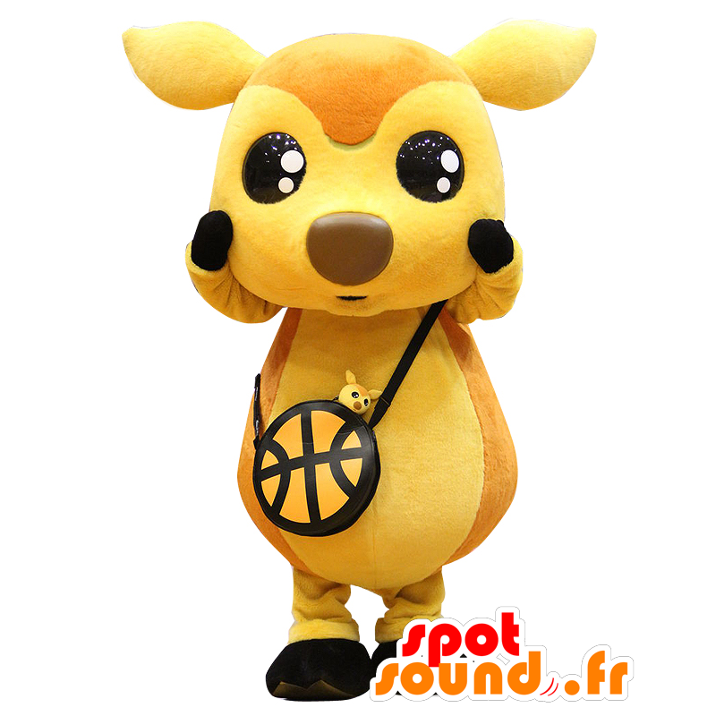 Mascotte de Shikacche, biche, chevreuil jaune et orange - MASFR25730 - Mascottes Yuru-Chara Japonaises