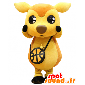 Mascotte de Shikacche, biche, chevreuil jaune et orange - MASFR25730 - Mascottes Yuru-Chara Japonaises