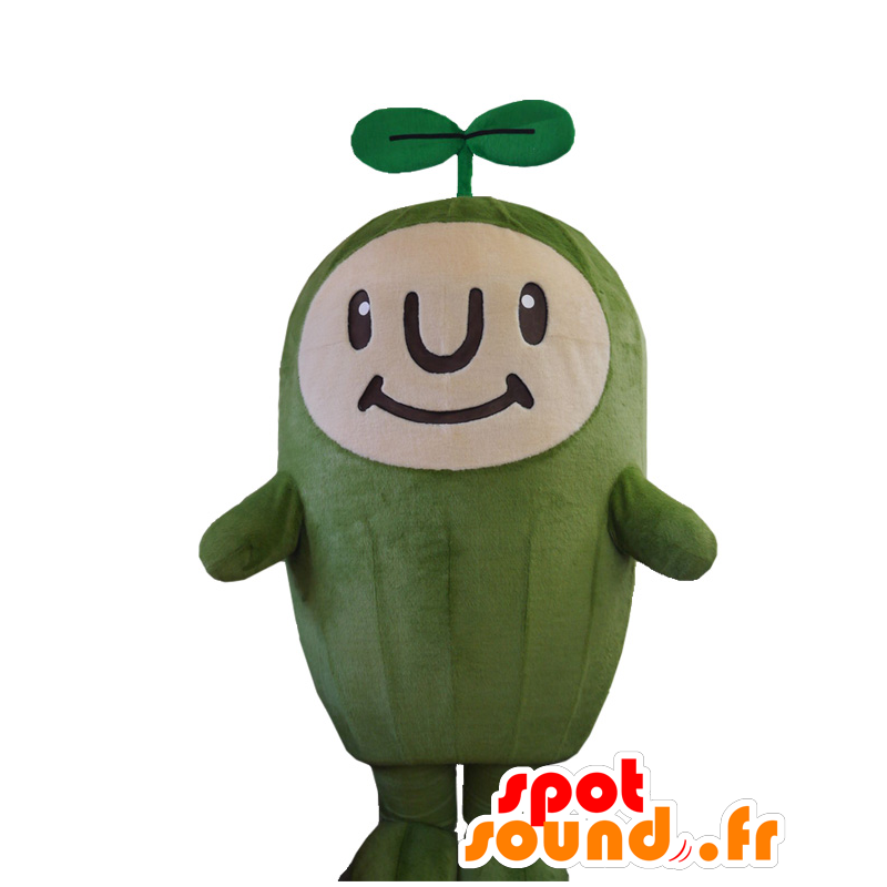 Tsucchi mascot, green vegetable, plant, green man - MASFR25743 - Yuru-Chara Japanese mascots