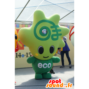 Green man mascot with a star-shaped head - MASFR25746 - Yuru-Chara Japanese mascots