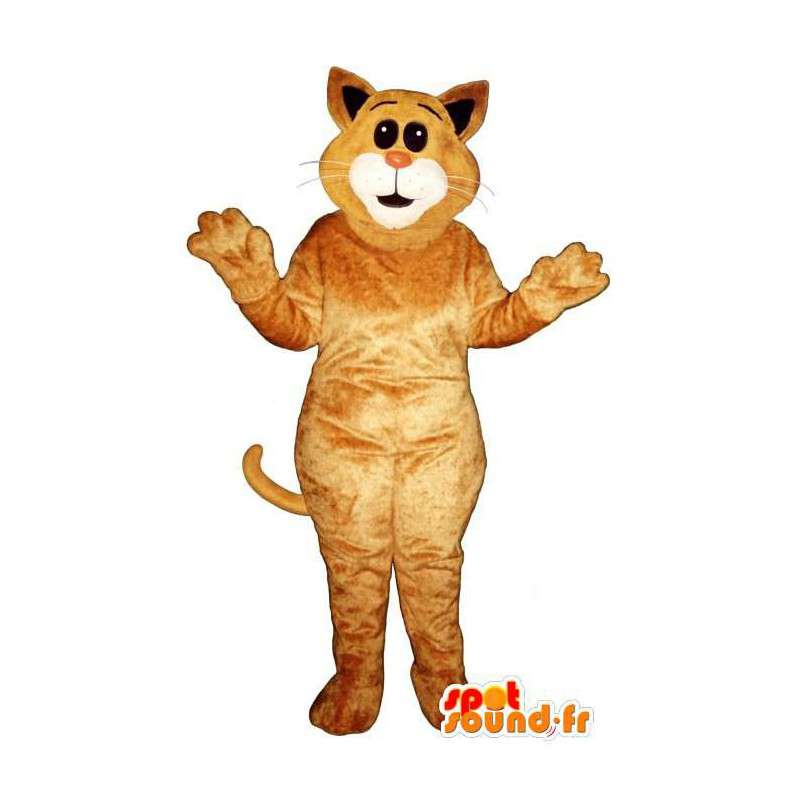 Orange kattmaskot - Alla storlekar - Spotsound maskot