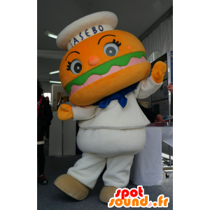 Burgey Boy mascot Sasebo, Nagasaki giant hamburger - MASFR25752 - Yuru-Chara Japanese mascots