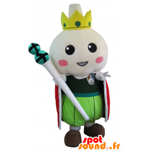 Takko Prince Maskottchen, Menschen rundum, mit einer Krone - MASFR25757 - Yuru-Chara japanischen Maskottchen