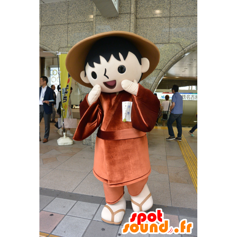 Maskot af Ise Mairin-kun, japansk mand i traditionel kjole -