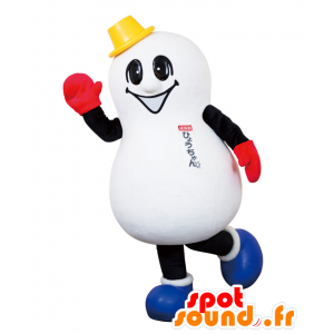 Mascot hyou-chan, hvit gourd, med en lue - MASFR25772 - Yuru-Chara japanske Mascots