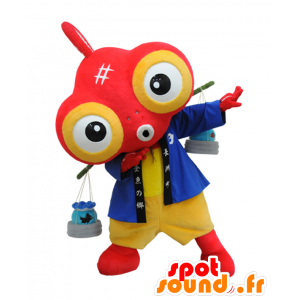 Mascot Furekin-chan, kleurrijke vissen met grote ogen - MASFR25780 - Yuru-Chara Japanse Mascottes