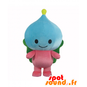 Mascot Saniel, boneco de neve azul, rosa e verde - MASFR25785 - Yuru-Chara Mascotes japoneses