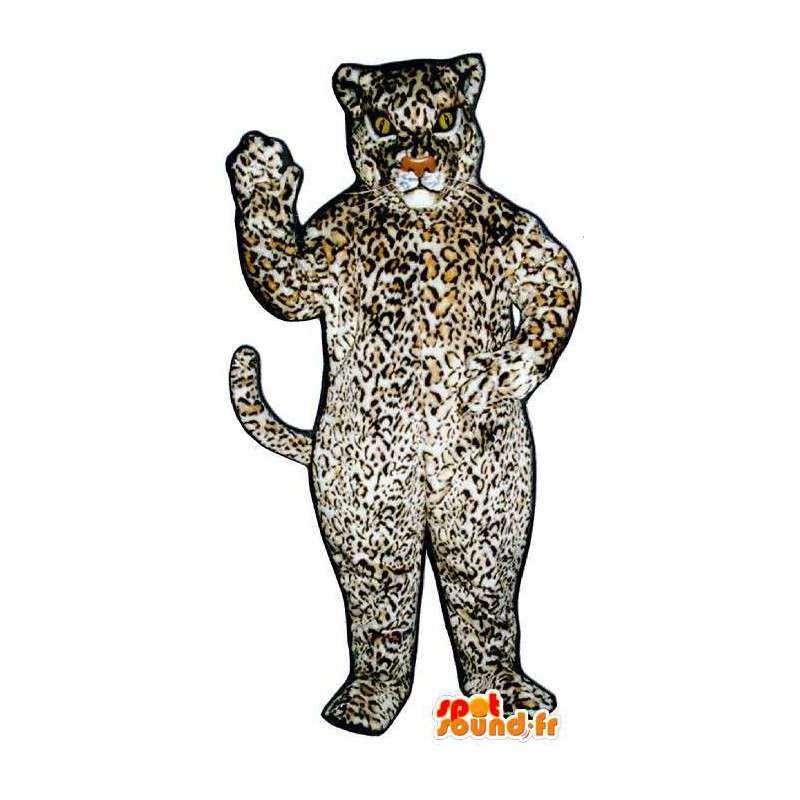 Leopardi maskotti muhkeat. Leopard Costume - Tiger maskotteja - MASFR006829 - SpotSound.fr