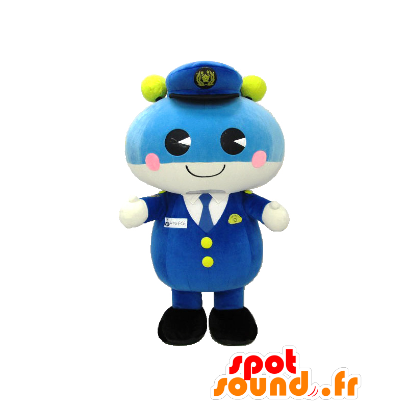 Catch-kun maskot, snemand i politiuniform - Spotsound maskot
