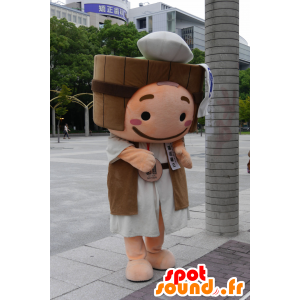 Mascotte de Yumeguri Gonzo, garçon avec une bassine sur la tête - MASFR25803 - Mascottes Yuru-Chara Japonaises