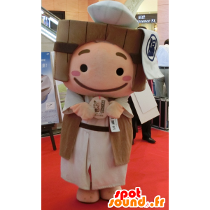 Mascot Yumeguri Gonzo gutt med en bøtte på hodet - MASFR25803 - Yuru-Chara japanske Mascots