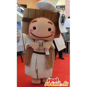 Mascot Yumeguri Gonzo jongen met een emmer op zijn hoofd - MASFR25803 - Yuru-Chara Japanse Mascottes