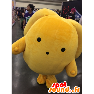 Mascot Wooser coelho gigante amarelo com orelhas grandes - MASFR25804 - Yuru-Chara Mascotes japoneses