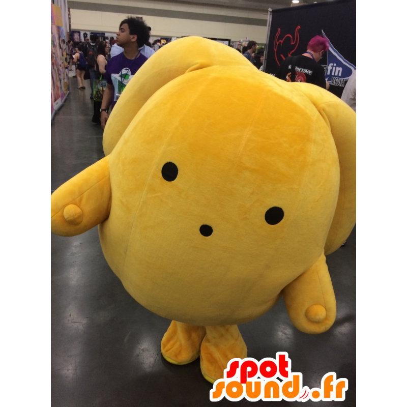 Mascotte de Wooser, lapin jaune géant, avec de grandes oreilles - MASFR25804 - Mascottes Yuru-Chara Japonaises