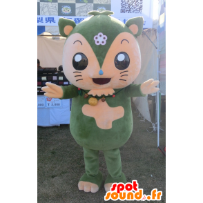 Mascotte de Yamanashi, de hamster vert et beige - MASFR25806 - Mascottes Yuru-Chara Japonaises