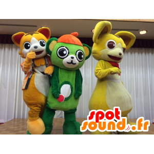 Mascots Togoshi, Ichiban, kolokazja i żółty myszy - MASFR25808 - Yuru-Chara japońskie Maskotki