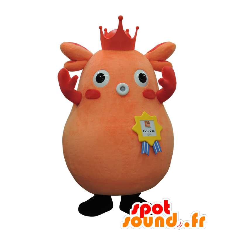 Mascot Haremaru, oranje man, mollig en grappige - MASFR25812 - Yuru-Chara Japanse Mascottes