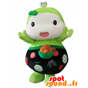 Kikunon mascot, green and white man, to the astonishment - MASFR25816 - Yuru-Chara Japanese mascots