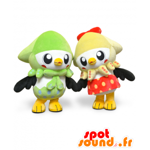 Mascotes de Ikazukins, pássaros com polvo na cabeça - MASFR25817 - Yuru-Chara Mascotes japoneses