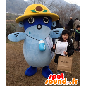 Shimatchi mascot, fish, blue eel with a hat - MASFR25830 - Yuru-Chara Japanese mascots