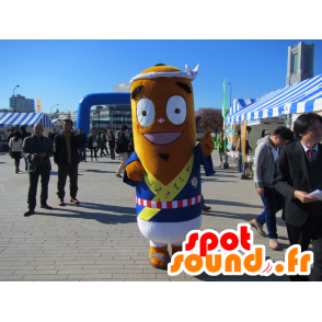 Mascot Roller Bow, rollo de color marrón, cigarro gigante - MASFR25831 - Yuru-Chara mascotas japonesas