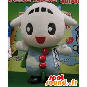 Mascot Omitam, lite lam med en plan formet hode - MASFR25834 - Yuru-Chara japanske Mascots