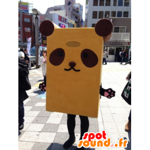 Mascotte Kita Pan-kun, giallo e marrone del panda - MASFR25835 - Yuru-Chara mascotte giapponese