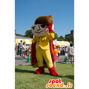 Yakisoban mascot, soup bowl in superhero attire - MASFR25839 - Yuru-Chara Japanese mascots