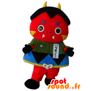 Brahmin-chan mascot, red devil with horns - MASFR25842 - Yuru-Chara Japanese mascots