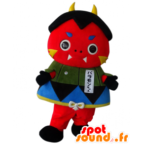 Mascot brahmaan-chan, rode duivel met hoorns - MASFR25842 - Yuru-Chara Japanse Mascottes