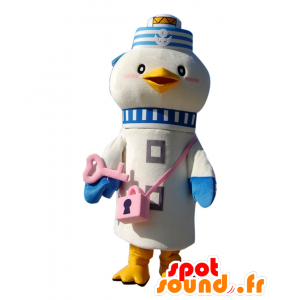 Nomakki mascot, yellow and white seagull-shaped lighthouse - MASFR25847 - Yuru-Chara Japanese mascots