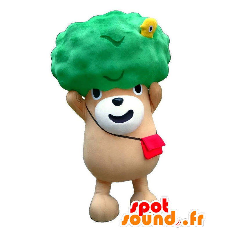 Midorino mascot, teddy, brown and green tree - MASFR25851 - Yuru-Chara Japanese mascots