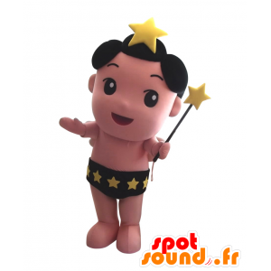 Mascot Planetary Doji jongen met sterren en onderbroek - MASFR25855 - Yuru-Chara Japanse Mascottes