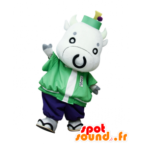 Cattle mascot god-kun, giant white cow - MASFR25857 - Yuru-Chara Japanese mascots