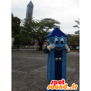 Mascotte d'Higashi-kun Yama, de tour bleue géante, de gratte-ciel - MASFR25859 - Mascottes Yuru-Chara Japonaises