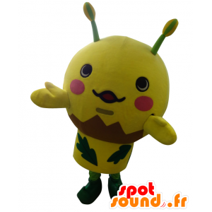 Mascot Fuwapon, keltainen hyönteinen, jättiläinen mehiläinen - MASFR25860 - Mascottes Yuru-Chara Japonaises