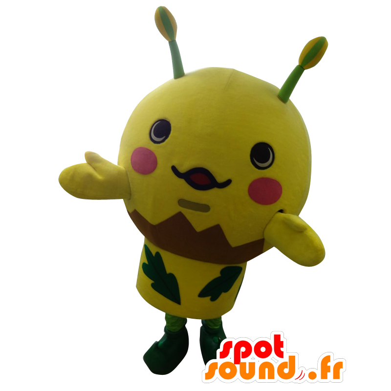 Mascotte de Fuwapon, d'insecte jaune, d'abeille géante - MASFR25860 - Mascottes Yuru-Chara Japonaises