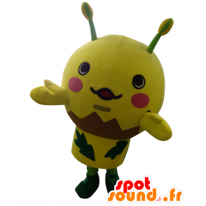 Mascot Fuwapon, gul insekt, gigantisk bie - MASFR25860 - Yuru-Chara japanske Mascots