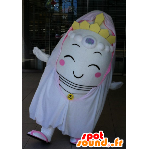 Mascotte de Drink chan, de princesse, de fée, habillée en blanc - MASFR25863 - Mascottes Yuru-Chara Japonaises