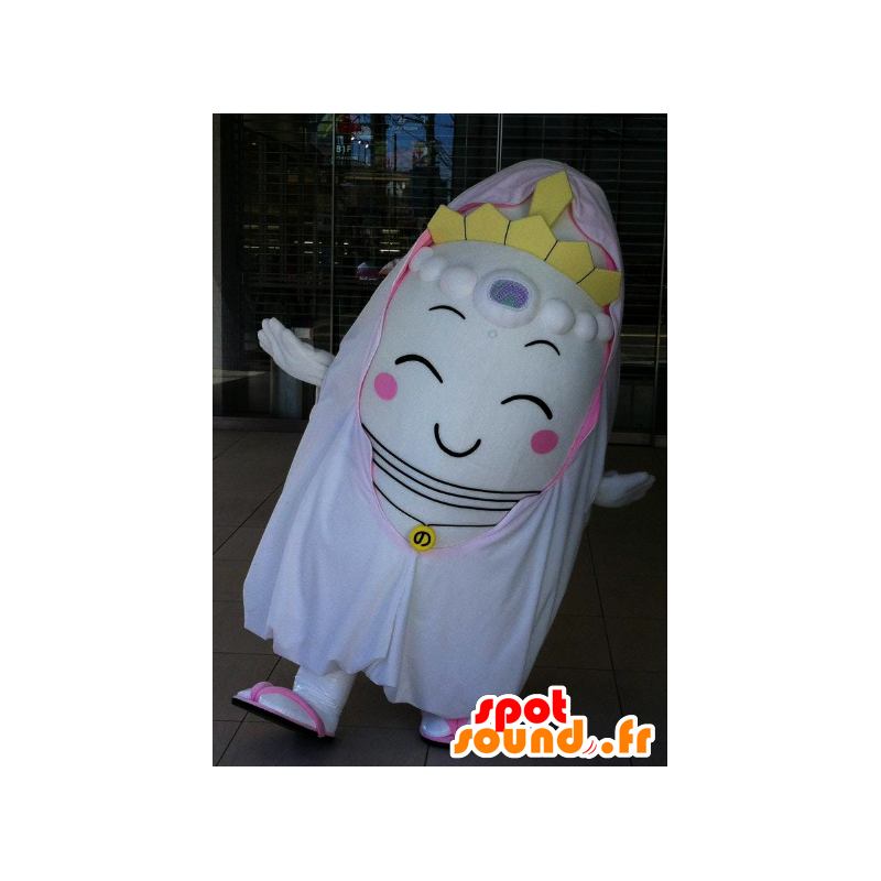 Drink chan mascotte, prinses, fee, gekleed in het wit - MASFR25863 - Yuru-Chara Japanse Mascottes