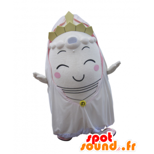 Mascotte de Drink chan, de princesse, de fée, habillée en blanc - MASFR25863 - Mascottes Yuru-Chara Japonaises
