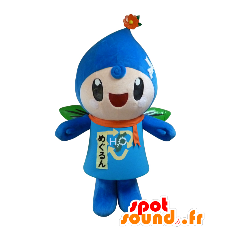 Mascot Ao longo chan, menino, gota de água gigante - MASFR25864 - Yuru-Chara Mascotes japoneses