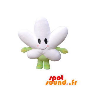 Mascot Nashika chan, witte en groene bloem, reuze - MASFR25866 - Yuru-Chara Japanse Mascottes