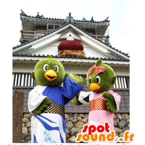 Mascots Echizen Castle Omo, grüne Vögel Tunika - MASFR25870 - Yuru-Chara japanischen Maskottchen